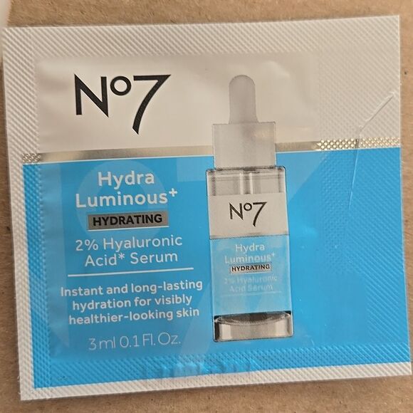 No7 Hydra FREE Luminous+ 2% Hyaluronic Acid Serum  with any bundle purchased - Picture 1 of 13